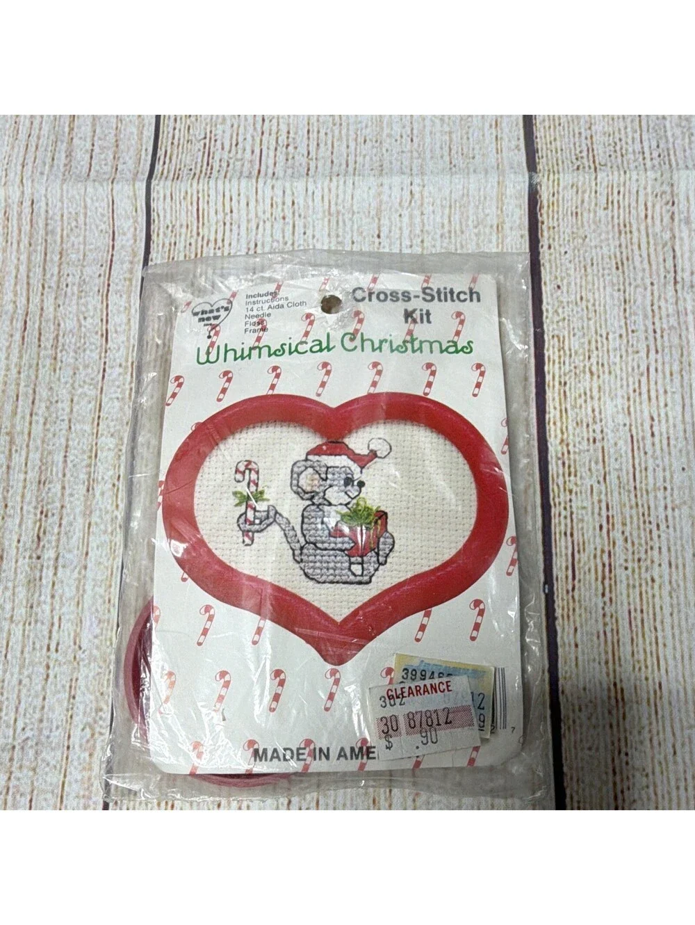Crafts Etc Whimsical Christmas Cross Stitch Ornament Kits 2 Framed mouse goose
